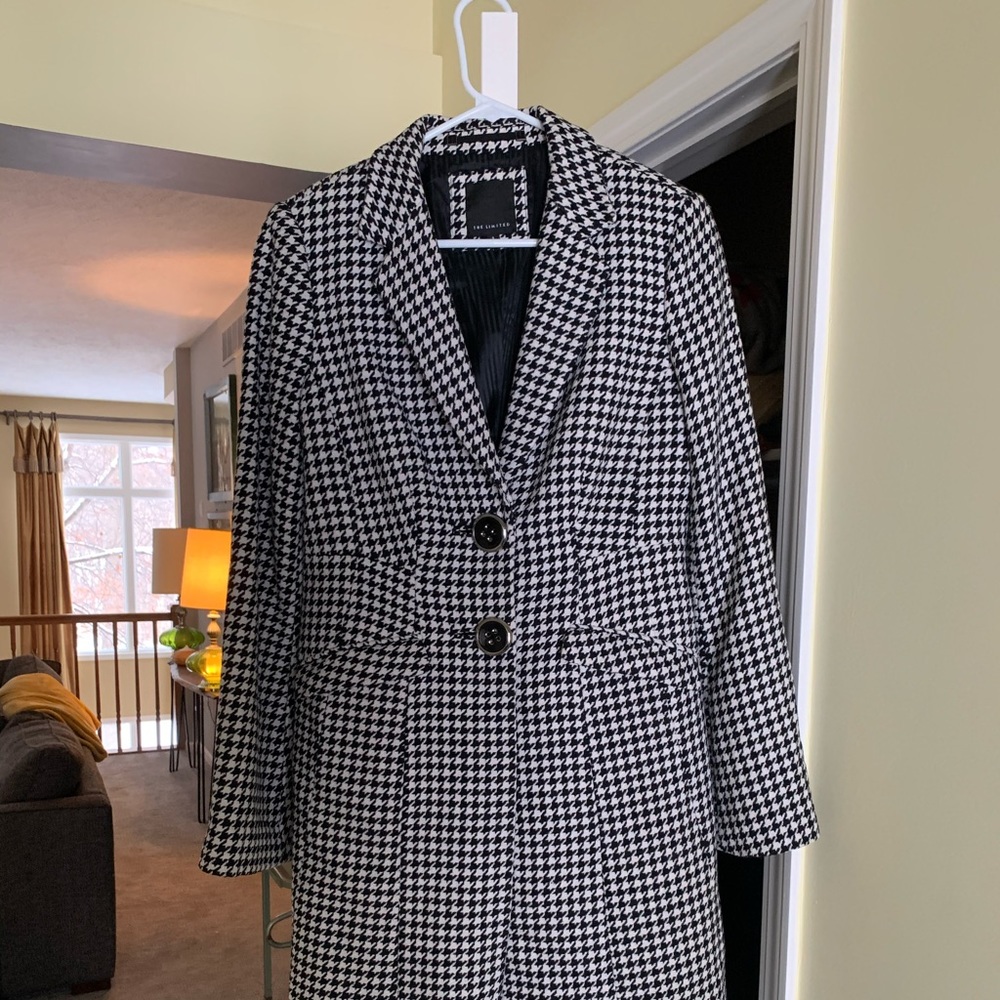 Black and white houndstooth jacket by The Limited